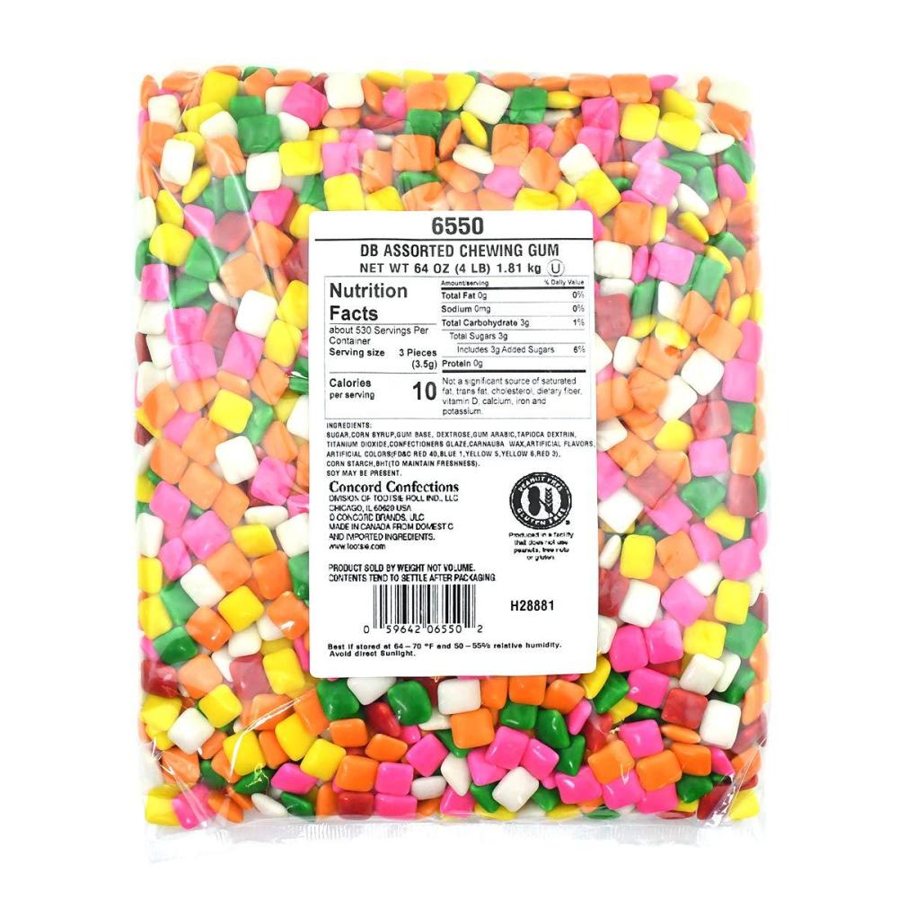 imageTootsie Roll Dubble Bubble Assorted Colors Chicle Tab Chewing Gum Gumball Machine Refills Assorted Chicle 64 OunceAssorted Chicle
