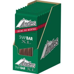 ANDES Mints Crème De Menthe Snap bar Xl Chocolate bar, 12Count