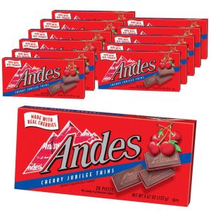 Andes Cherries Jubilee Candies, Pack of 12, 4.67 Ounce Packages(Cherry Jubilee)