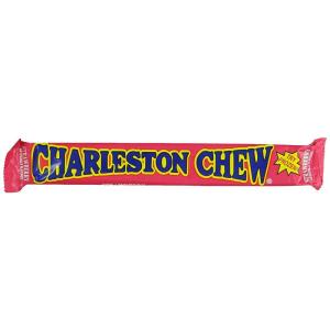 Charleston Chew Chocolate Coated Chewy Nougat Bar – Peanut Free, Gluten Free – Individually Wrapped Old Fashioned Chocolate Candy – Strawberry, 1.875 Oz (Pack of 24)