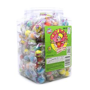 Dubble Bubble Cry Baby Extra Sour Bubble Gum – 240 Count Resealable Jar of Individually Wrapped Gumballs – Peanut Free, Gluten Free – 5 Flavors, 38 Oz (Pack of 1)
