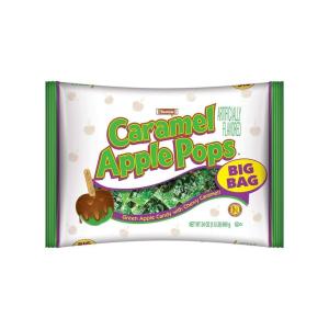 Tootsie Roll Caramel Apple Pops – Individually Wrapped Caramel Covered Green Apple Candy Lollipops – Bulk Peanut Free, Gluten Free Candy – 24 Count (Pack of 1)