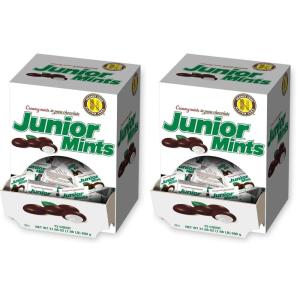 Tootsie Roll Junior Creamy Mints in Pure Chocolate, Mini-Boxes, 72-Count, 31.68 Ounce(72 Count (Pack of 2))
