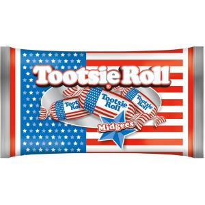 Tootsie Roll Midgees Flag, Red, White and Blue Packaging, 11 oz. Bag(11 Ounce (Pack of 1))